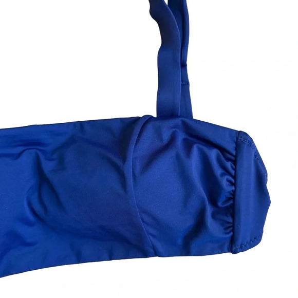 Amavi women’s swim bikini top bralette navy blue size L NWOT - Picture 2 of 9